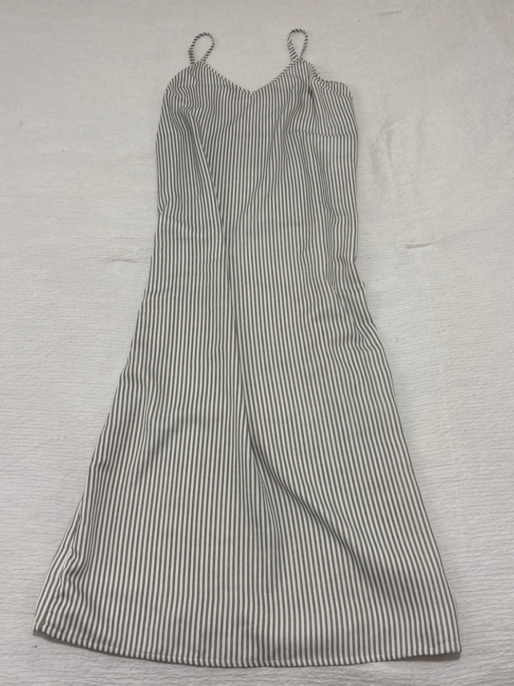 a new day Striped Spaghetti Strap Dress - White & Black
